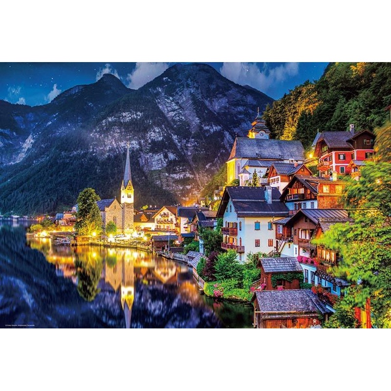 Beverly 51-299 Jigsaw Puzzle Hallstatt Shining on the Surface of the Lake (1000 Pieces)