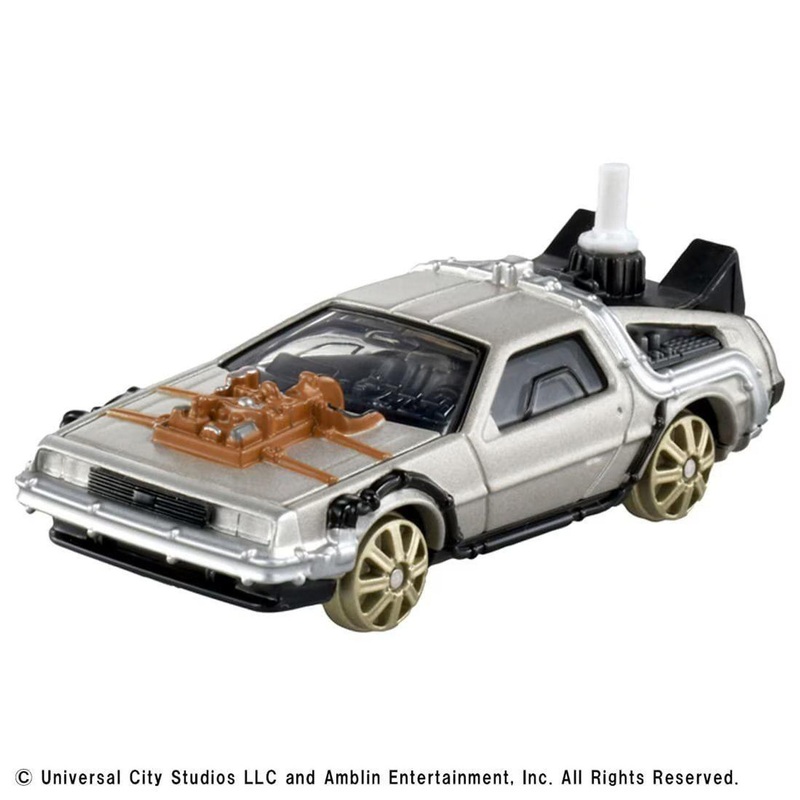 Takara Tomy Tomica Premium unlimited – Time Machine w/Train Wheels (Back to the Future Part III)