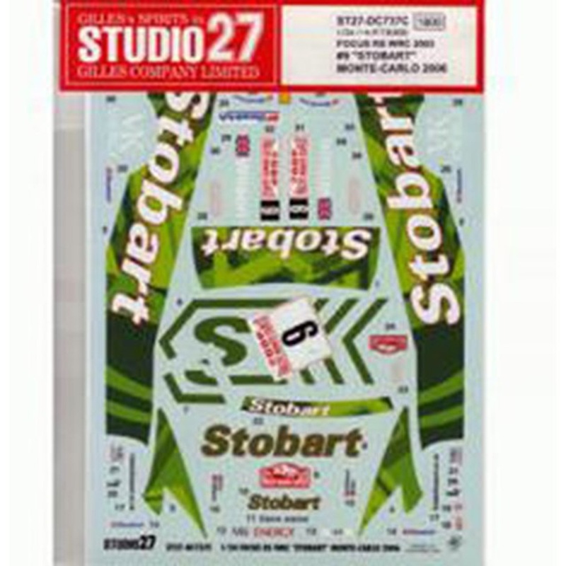 Studio27 ST27-DC737C Ford Focus RS Stobart Monte Carlo ’06 Decal for Hasegawa 1/24 (07379)
