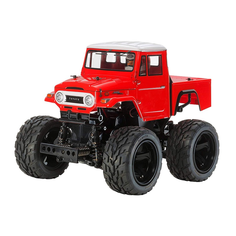 Tamiya 47305 Toyota Land Cruiser 40 Pickup Painted Red Body (GF-01) 1/12 Scale RC Car Series
