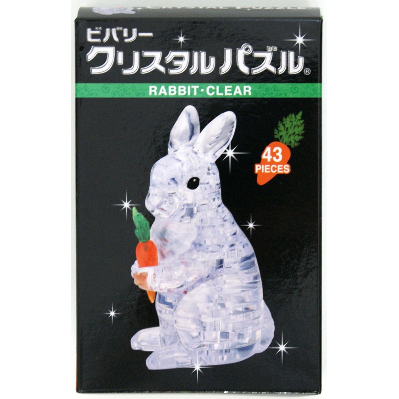 Beverly Crystal 3D Puzzle 486589 Rabbit Clear (43 Pieces)