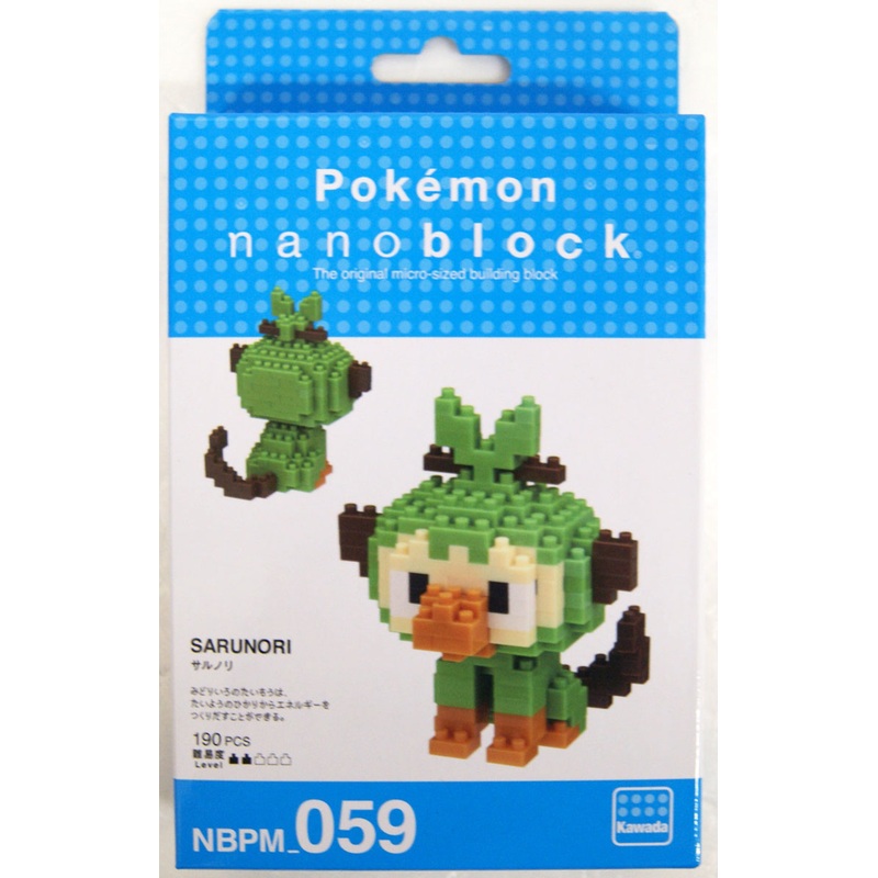Kawada NBPM_059 nanoblock Pokemon Grookey (Sarunori)