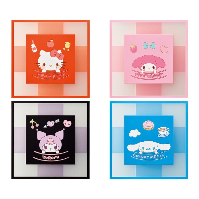 Bandai Candy Sanrio Characters CLEARSQUARE Coaster Collection 10pcs Box