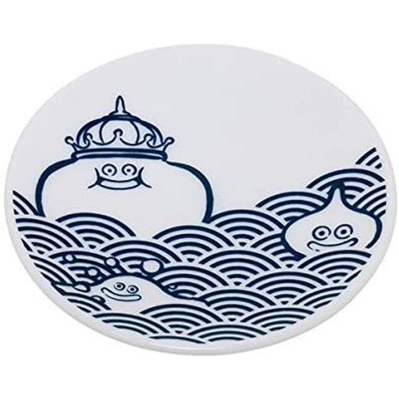 Square Enix Dragon Quest Smile Slime Japanese Style Series Small Dish Slime Blue Sea Waves