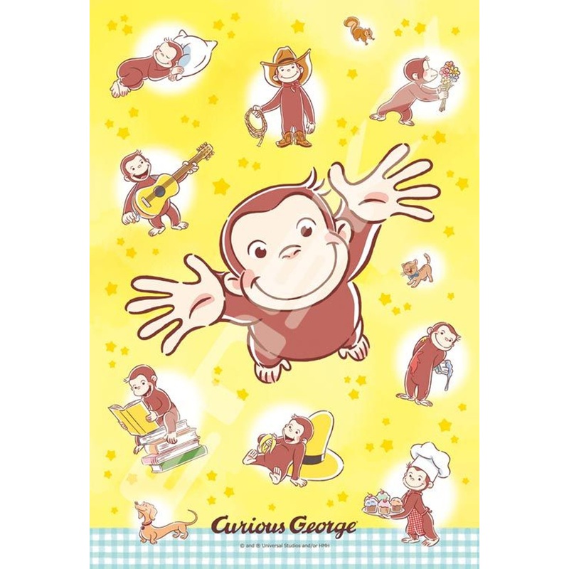 Ensky 108-L775 Jigsaw Puzzle Curious George Full of George (108 L-Pieces)