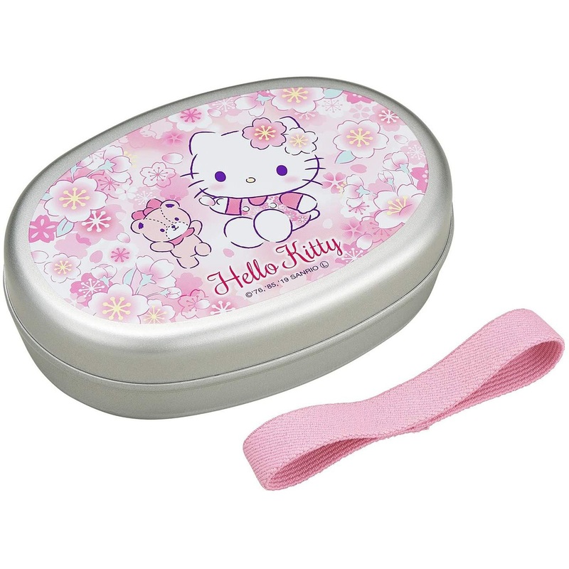 OSK Aluminum Lunch Box 350ml Hello Kitty Cherry Blossoms