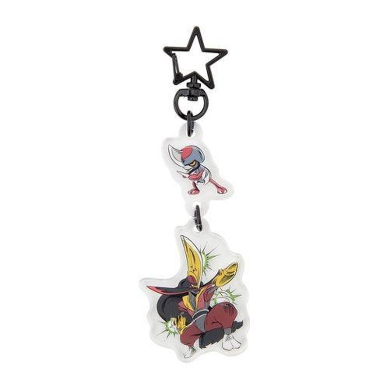 Pokemon Center Original 2 Chain Acrylic Keyholder Secret Of Might Pawniard & Kingambit