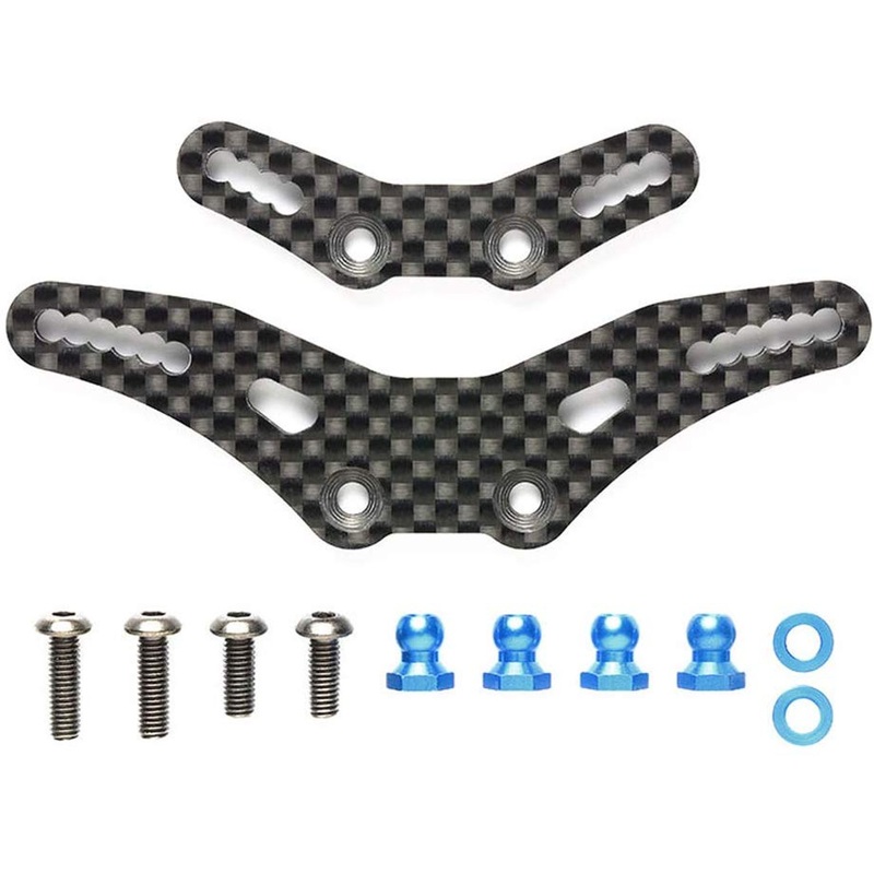 Tamiya 54909 (OP1909) M-08 Concept Carbon Damper Stay Set (for TRF Dampers)