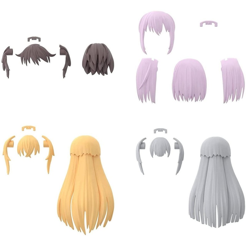 Bandai 30MS Option Hair Style Parts Vol.4 (4 Types) Plastic Model