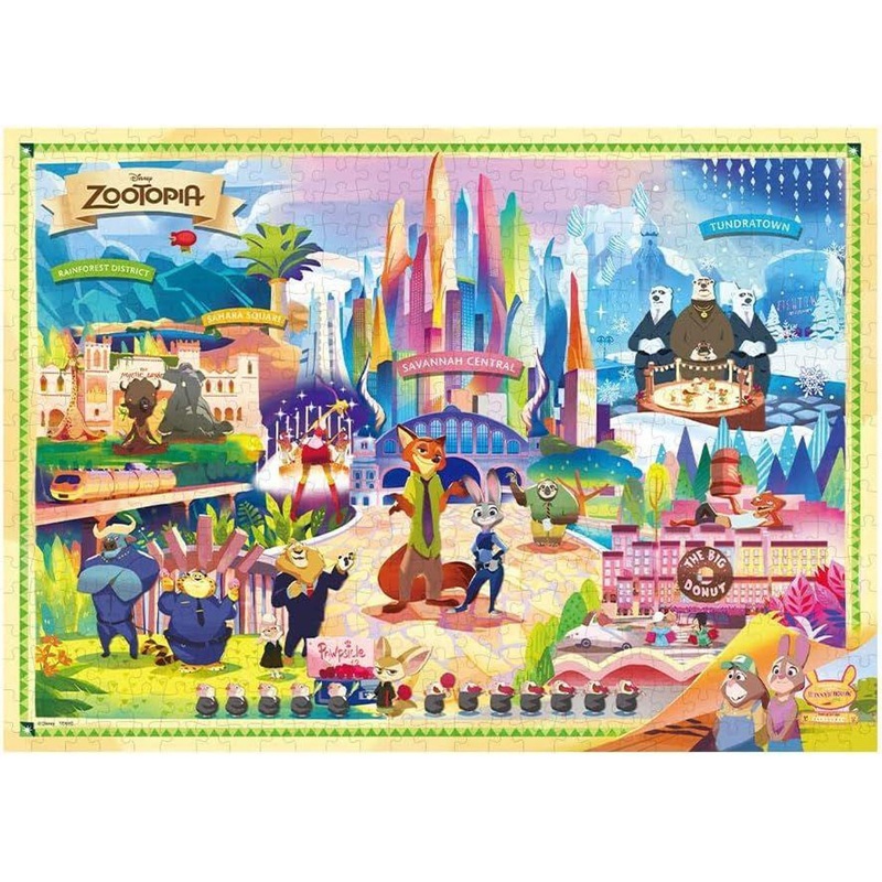 Tenyo D-500-645 Jigsaw Puzzle Welcome to Zootopia (Zootopia) (500 Pieces)