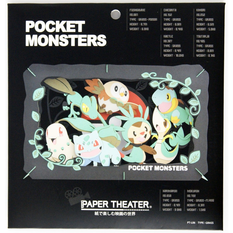 Ensky Paper Theater PT-L06 Pokemon Type Grass