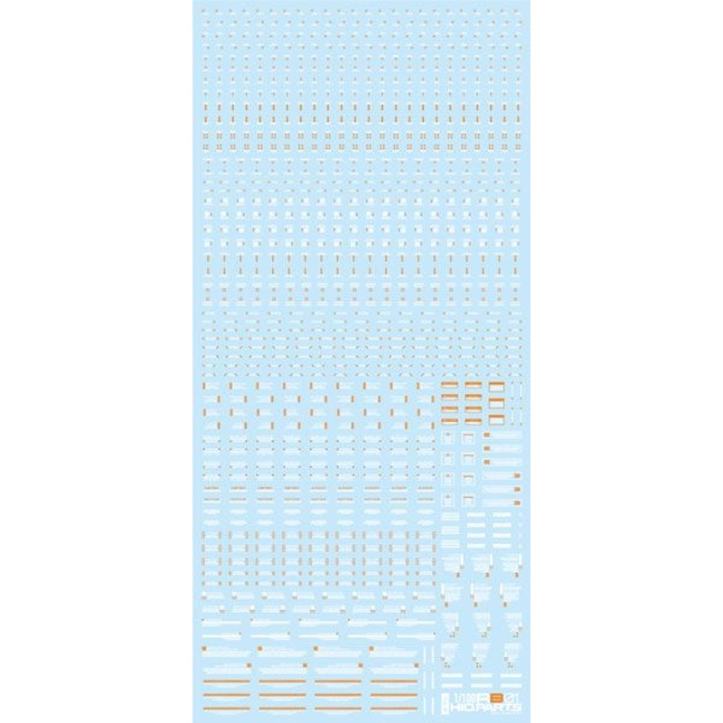 HiQparts 1/100 White & Orange RB01 Caution Decal