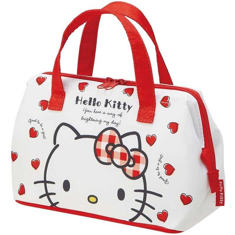 Skater Cooler Lunch Bag Hello Kitty Red Heart