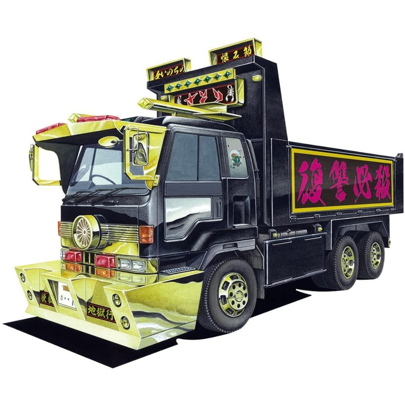 Aoshima 1/64 Decoration Truck Mini Deco NEXT No.11 Abunai-Dump Sasori (Big Dump Trailer) Plastic Model