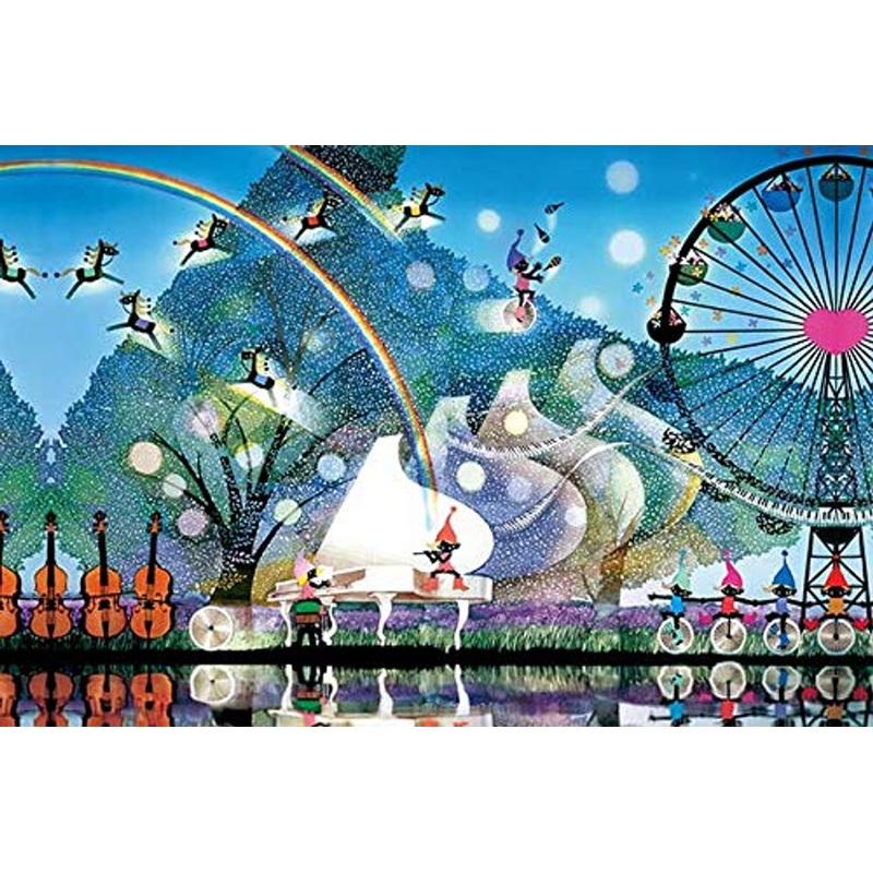 APPLEONE Jigsaw Puzzle 1000-653 White Piano in the Wind (1000 Pieces)