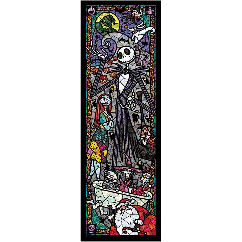 Tenyo Japan Jigsaw Puzzle DSG456-723 Disney Nightmare Before Christmas Stained Glass (456 Pieces)