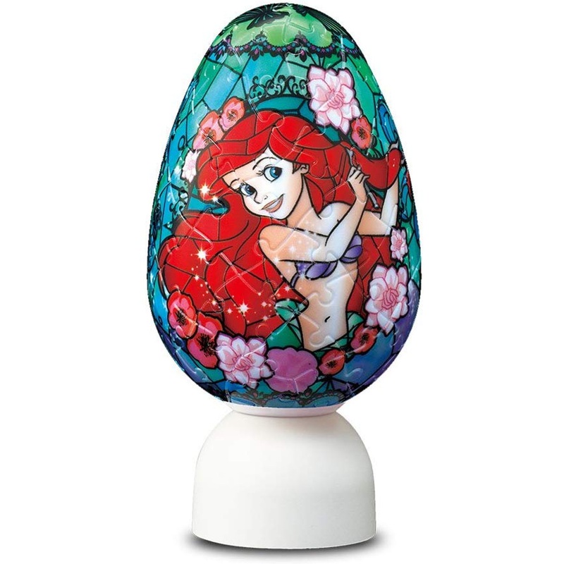 Yanoman 3D LED Egg Lantern Puzzle 2202-08 Disney Ariel The Little Mermaid (80 Pieces)