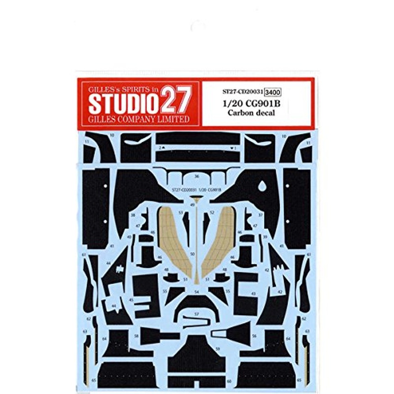 Studio27 ST27-CD20031 Leyton House CG901B Carbon Decal for Tamiya 1/20