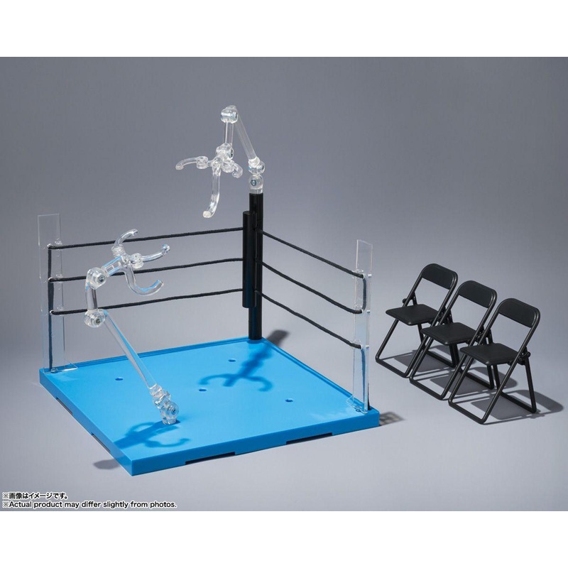 Bandai Tamashii Stage Act Ring Corner (Neutral Corner) & Pipe Chair Set for S.H.Figuarts
