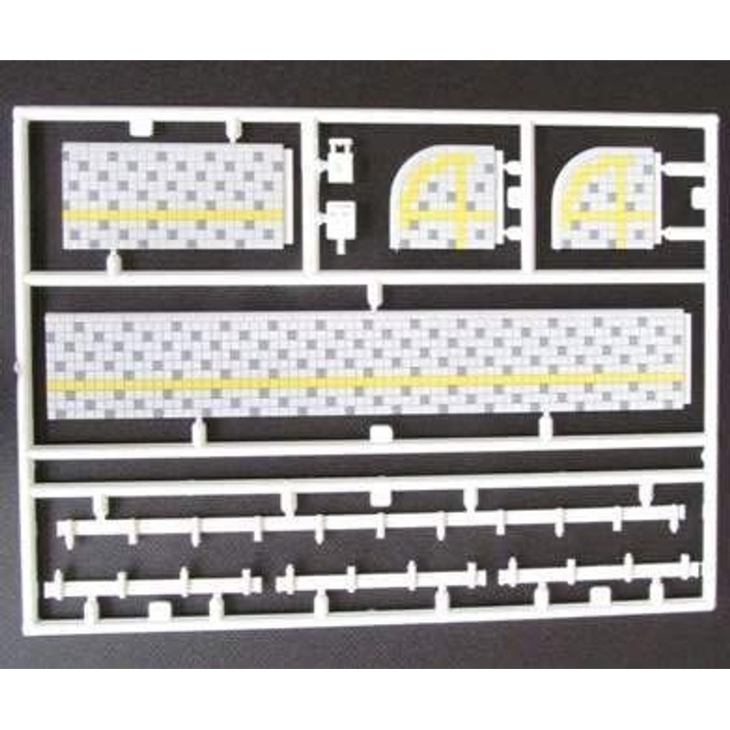 Greenmax 2544 Sidewalk Set (Gray/Speckle Pattern) (2 Sheets) (N scale)