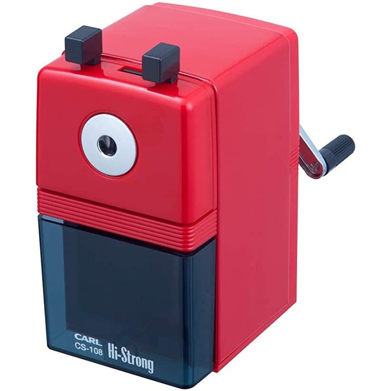 CARL Desktop Pencil Sharpener High Strong Red
