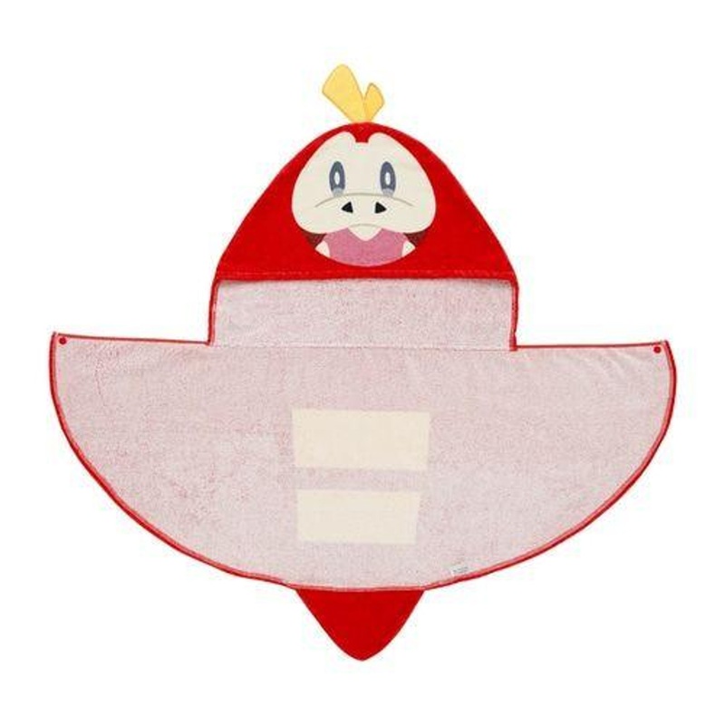 Pokemon Center Original Fuecoco Hooded Towel With Tail (Kids)