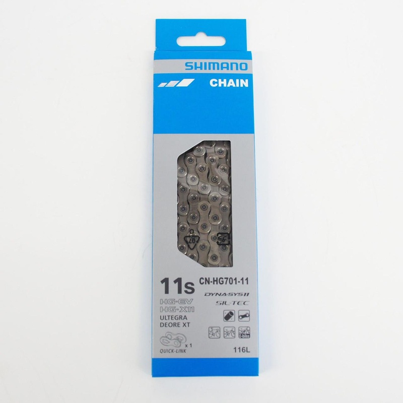 Shimano (Cycling) ULTEGRA/DEORE XT CN-HG701-11 HG-X11 11 Speed Chain w/Quick Link ICNHG70111116Q