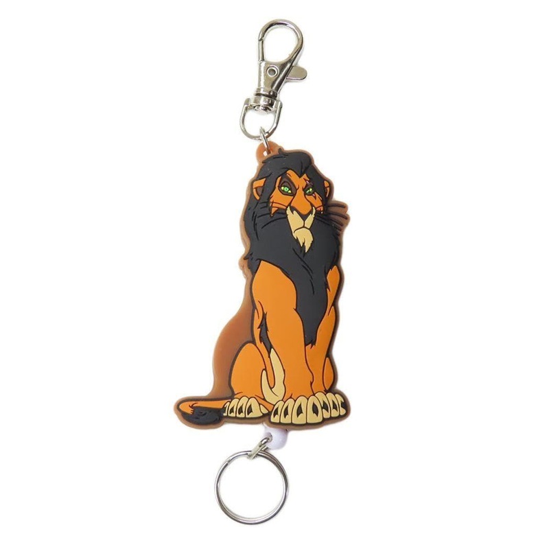 SK Japan Disney Rubber Reel Keyholder Scar