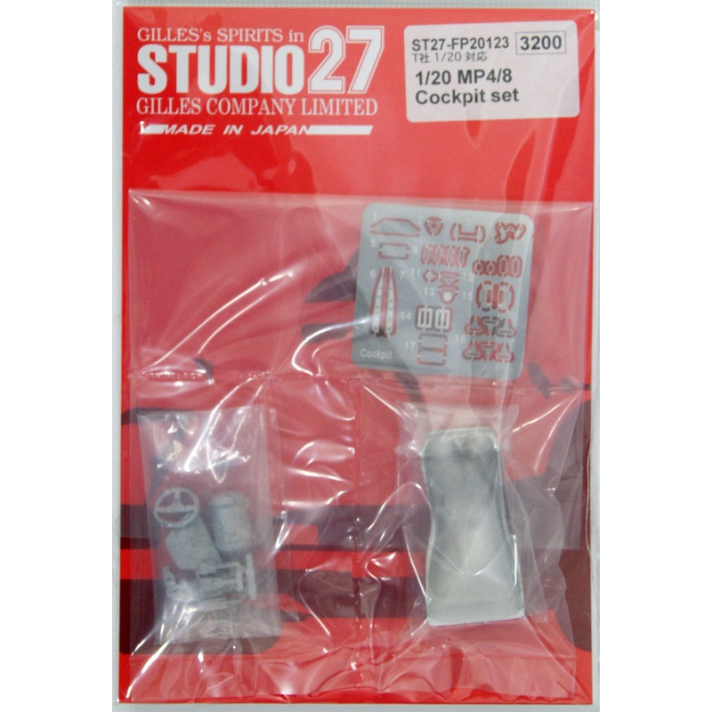 Studio27 ST27-FP20123 McLaren Cockpit Set for MP4/8 for Tamiya 1/20