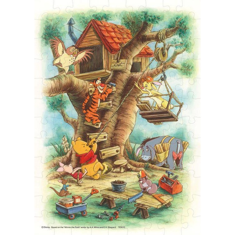 Tenyo D2000-636 Jigsaw Puzzle Winnie the Pooh Owl’s House (108 Pieces)