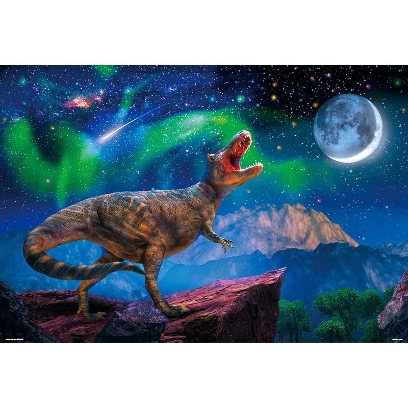 Beverly Jigsaw Puzzle 61-440 Tyrannosaurus in Starlight Night (1000 Pieces)