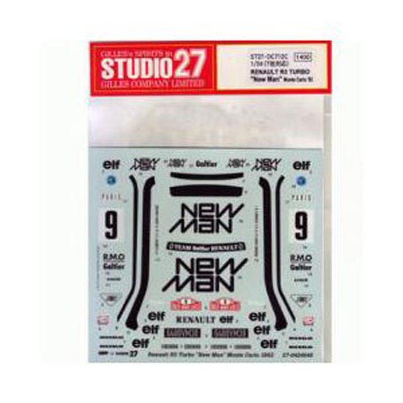 Studio27 ST27-DC712C Renault 5 TURBO New Man Monte Carlo ’82 Decals 1/24 (07128)