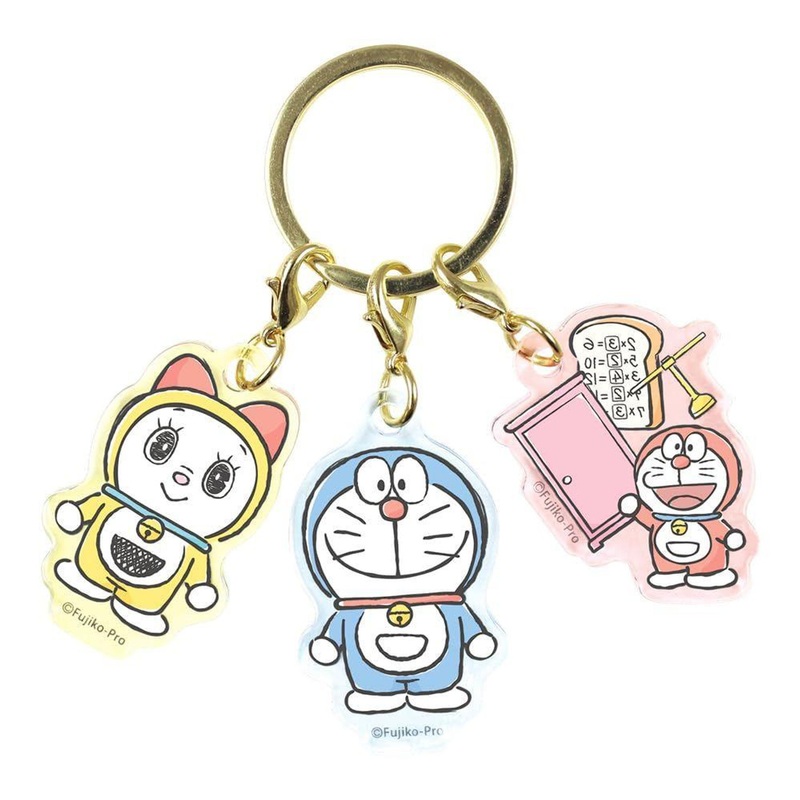 T’s Factory Doraemon 3 Charm Key Holder Doraemon & Dorami & M