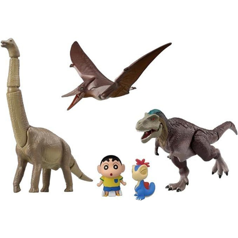 Takara Tomy Ania Kingdom Crayon Shin-chan Our Dinosaur Diary Amazing! Dinosaur Showdown Set