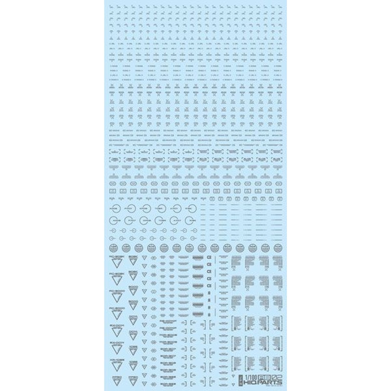 HiQparts 1/100 One Color Gray RB02 Caution Decal