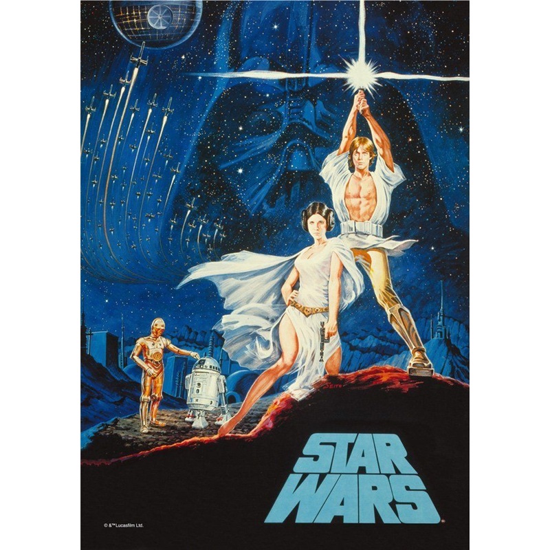 Tenyo Japan Jigsaw Puzzle W-108-648 Star Wars A New Hope (108 Pieces)