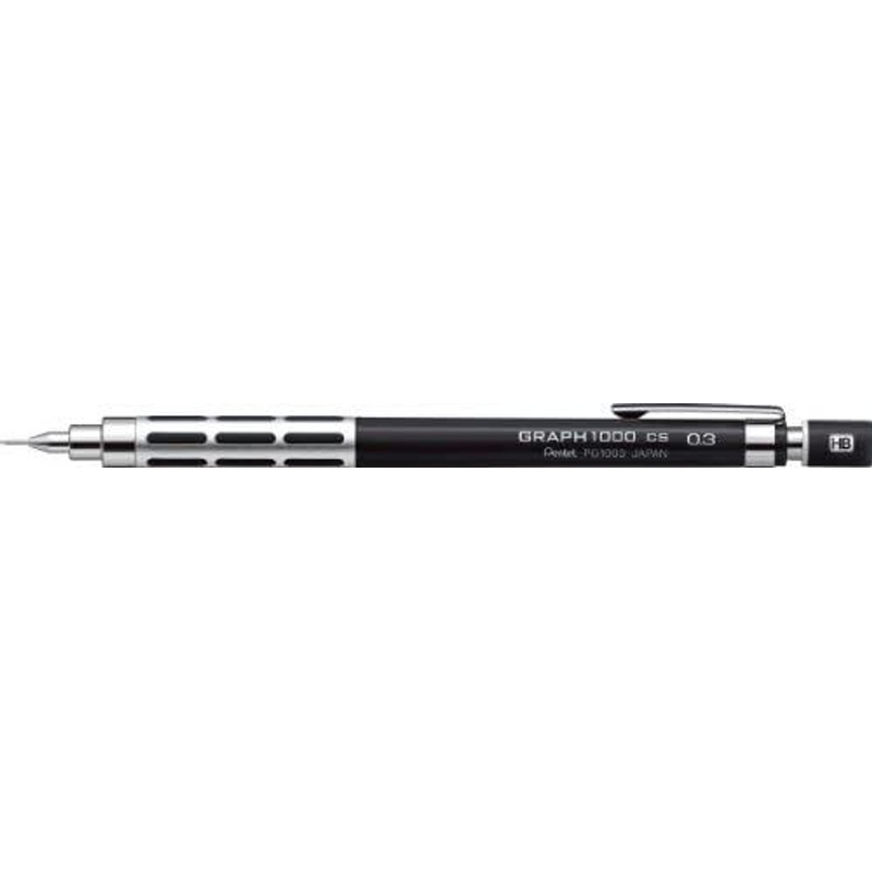 Pentel Graph 1000 CS Mechanical Pencil 0.3mm (Black)