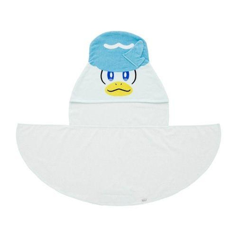 Pokemon Center Original Hood & Tail Attached Towel Quaxly Kids