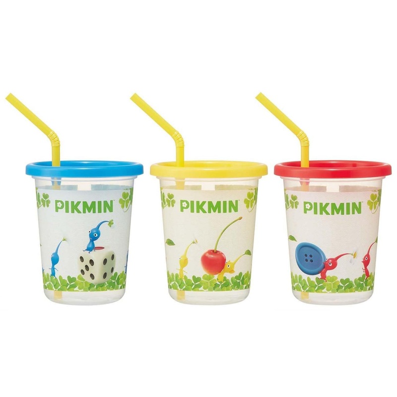 Skater Pikmin Straw-Equipped Tumbler 3 Pieces