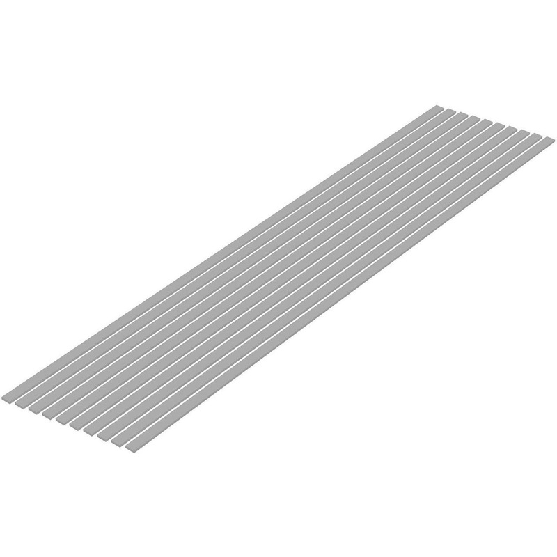 Wave Pla=Materials [Gray] Thin Board 1.0 x 4.0 mm 10pcs