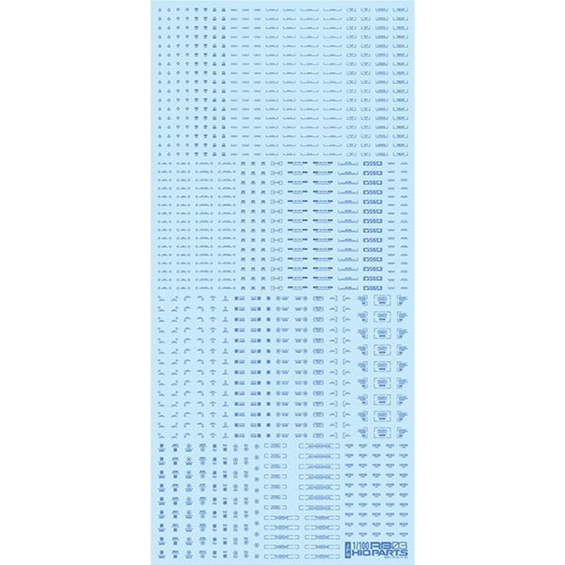 HiQparts 1/100 RB03 Dashboard Decals One Color Blue