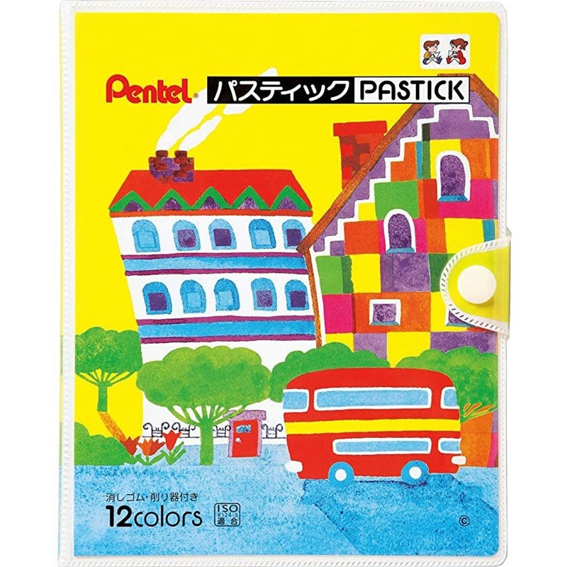 Pentel Pastic All Core Color Pencil 12 Color Set