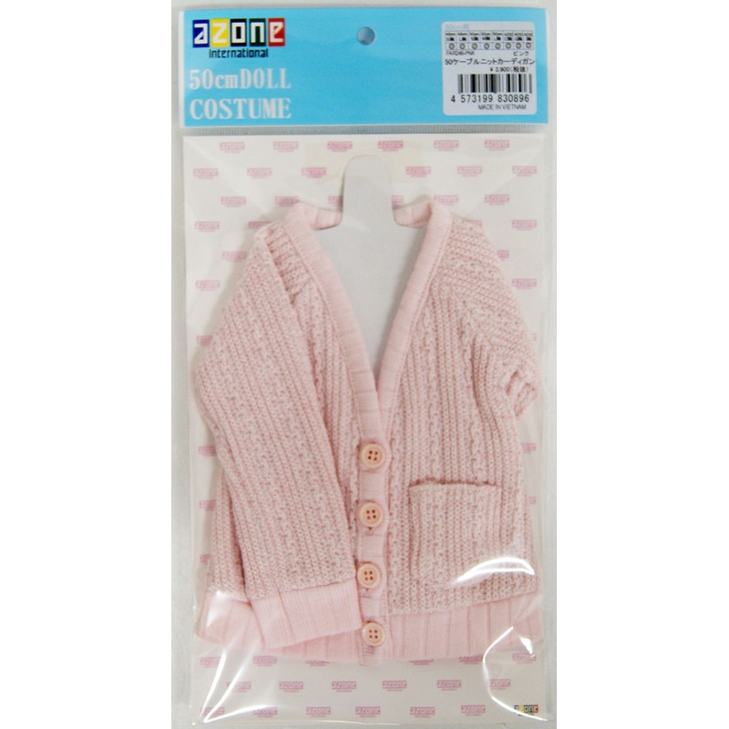 Azone FAR246-PNK 50cm AZO2 Doll Cable Knit Cardigan (Pink)