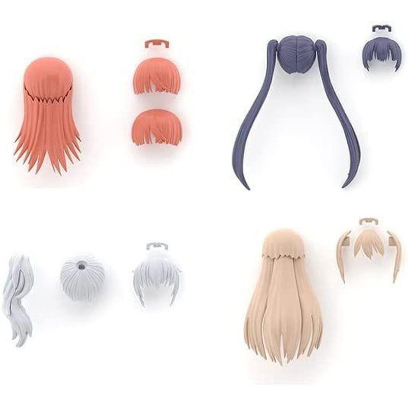 Bandai 30MS Option Hair Style Parts Vol.7 (4 Types) Plastic Model