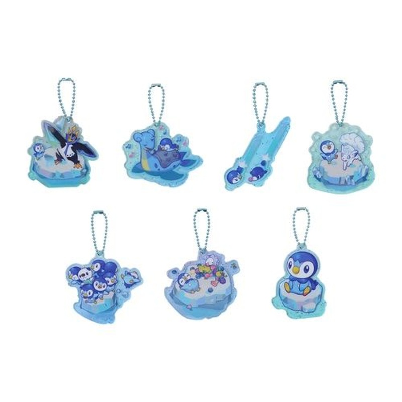 Pokemon Center Original Acrylic Charm Collection Piplups Daily Life BOX