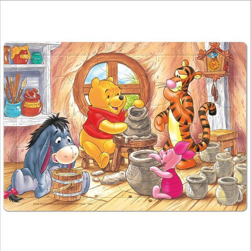 Tenyo DC20-216 Jigsaw Puzzle Winnie the Pooh ‘Can you do it well?’  (20 Pieces)