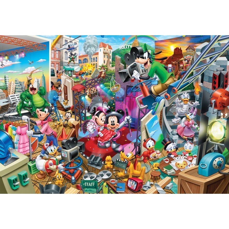 Tenyo Japan Jigsaw Puzzle D-300-276 Disney Mickey Movie Studio (300 Pieces)