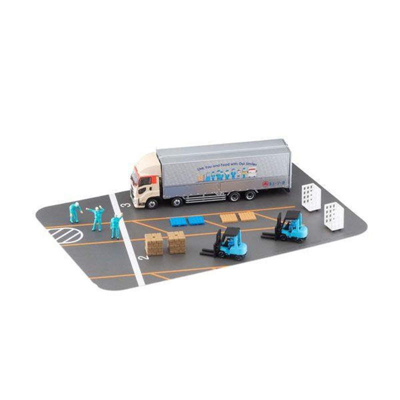 Tomytec Truck Collection Logistics Site Wing Van Set D K.R.S. Corporation (N scale)