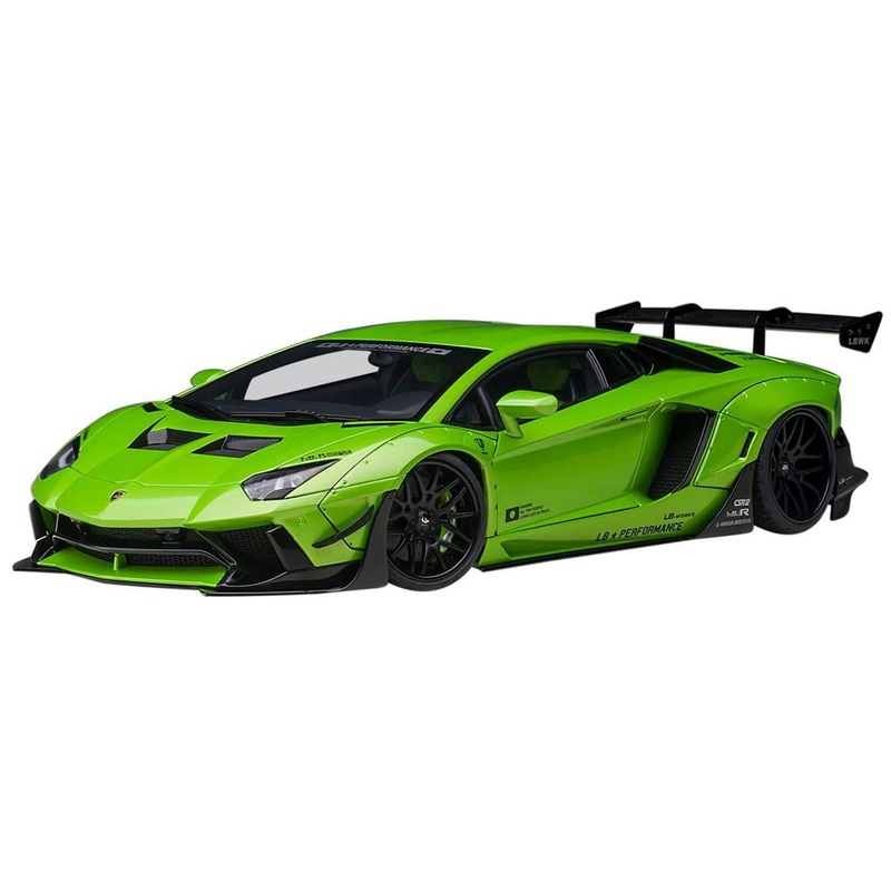 AUTOArt 1/18 Liberty Walk LB-Works Lamborghini Aventador Ltd (Pearl Green) Finished Model