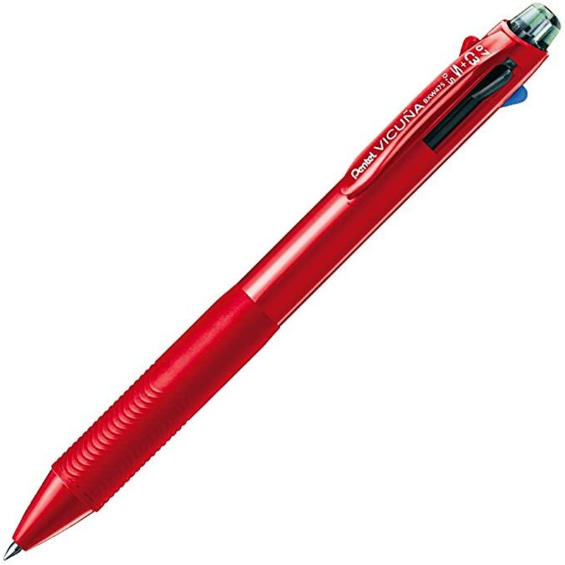 Pentel Vicuna C3+S Multifunction Pen (Red)